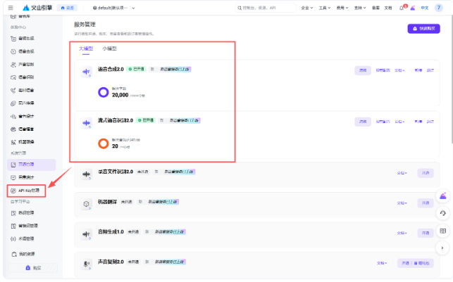 进入 API Key 管理示意图